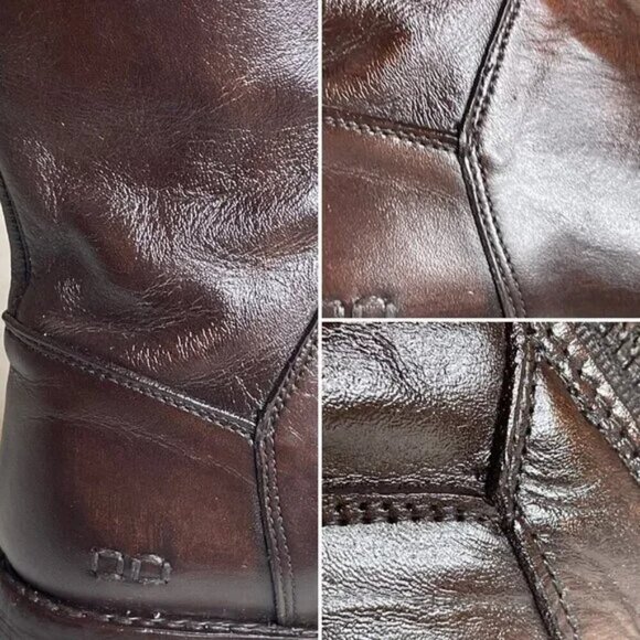 New BED STU Manchester Brown Leather Tall Riding Boots BedStu Size 6 - Picture 8 of 16